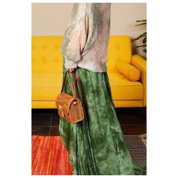 Gorgeous Boho Emerald maxi skirt - Picture 8 of 14